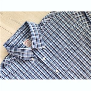 EUC Brooks Brothers XL Blue, Aqua, & White Shirt